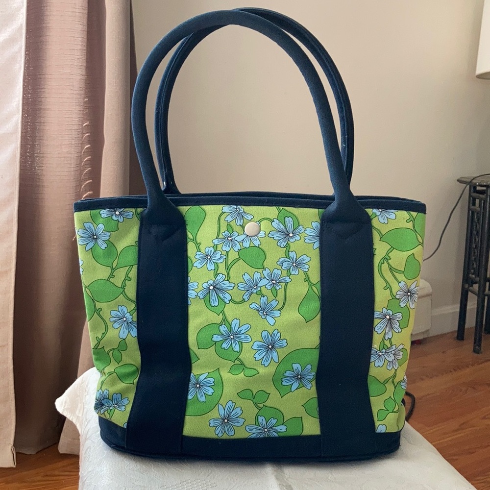 🌺  J Crew Canvas Tote Handbag With Cardholder🌺
